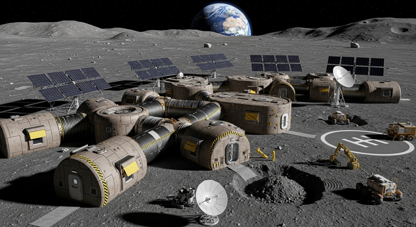 Lunar Life - Moon Colony 01